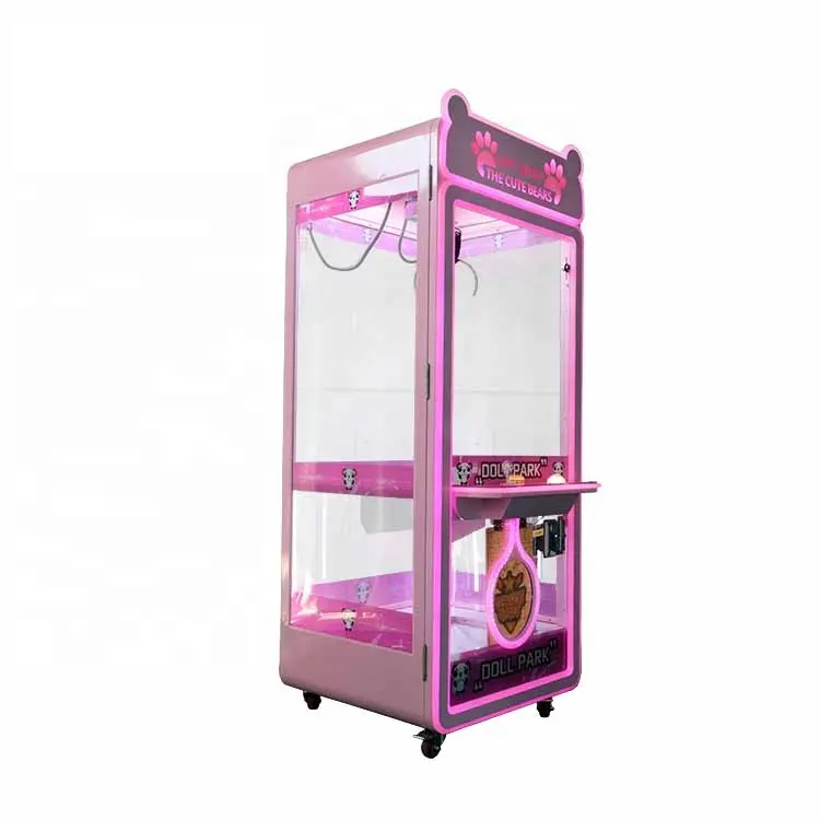 Cheap Amusement Park Coin Operated Game Machine Toy Vending Arcade Claw Crane Machine Claw Machine With Bill Acceptor