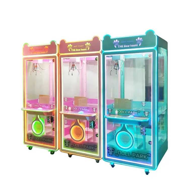 Cheap Amusement Park Coin Operated Game Machine Toy Vending Arcade Claw Crane Machine Claw Machine With Bill Acceptor