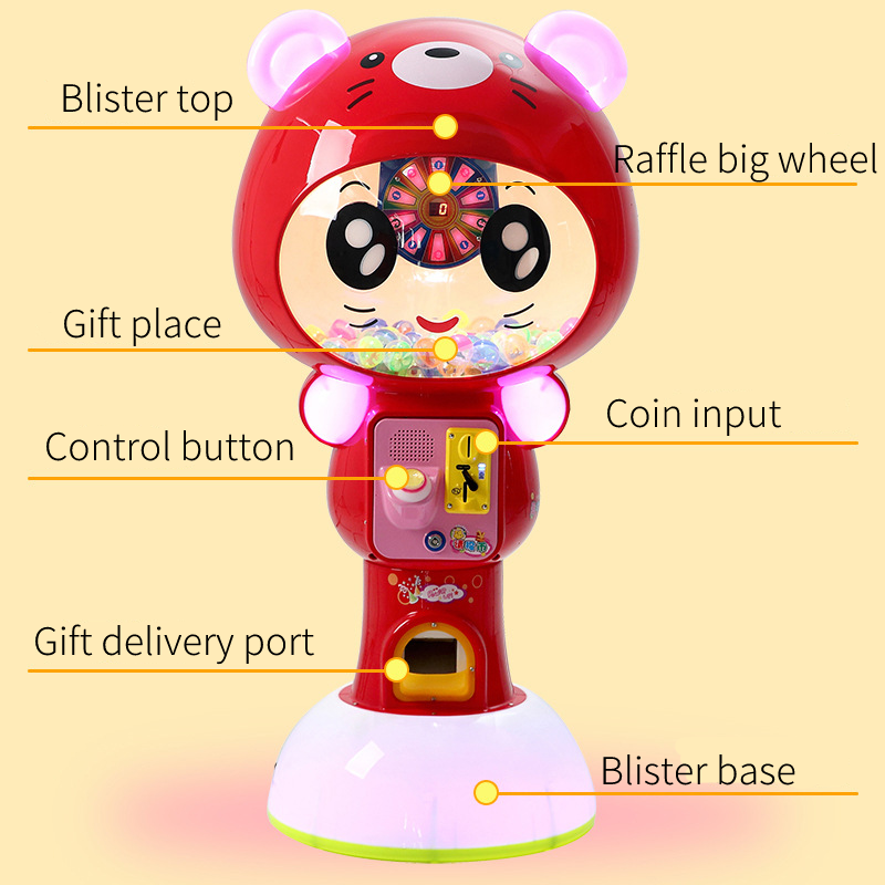 Hurtowa elektroniczna kreskówka gacha mini gashapon maszyna