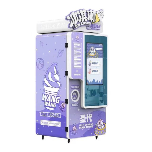 Mrożony automatyczny automat z lodami