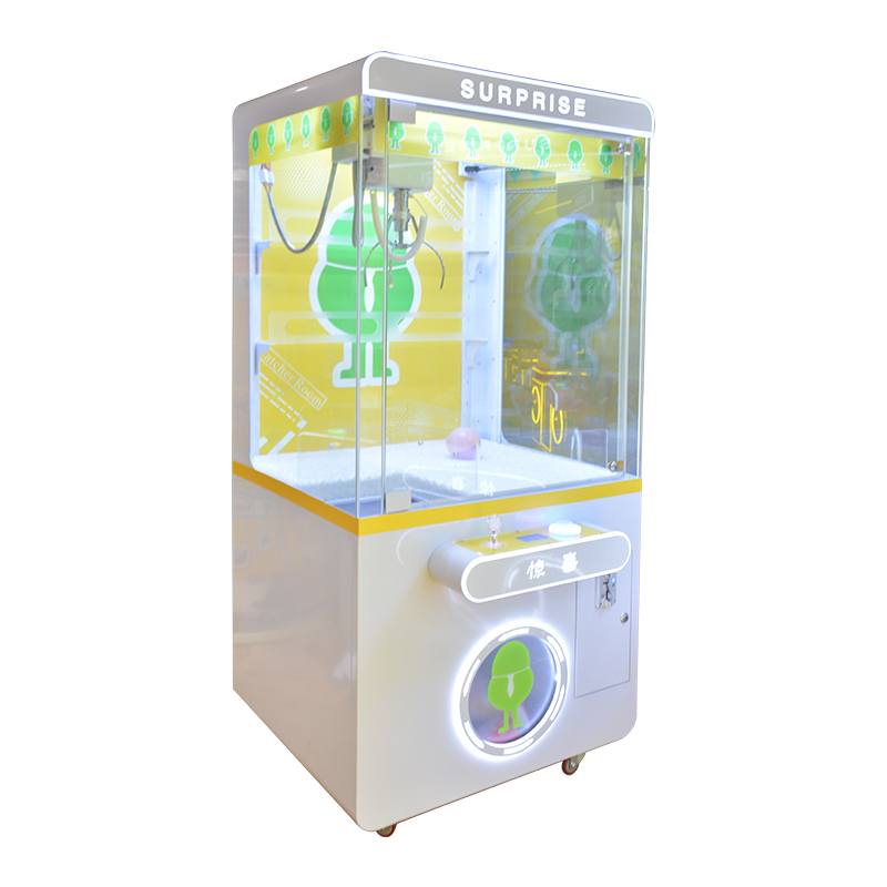New Arrivals Childrens Coin Operated Flash Silver Toy Claw Claw Machine for Arcade Game Room