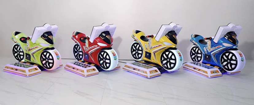 Super Motorcycle Kids Ride On Motorcycle Racing Arcade Game Machine 4 simultaneous Wifi online games