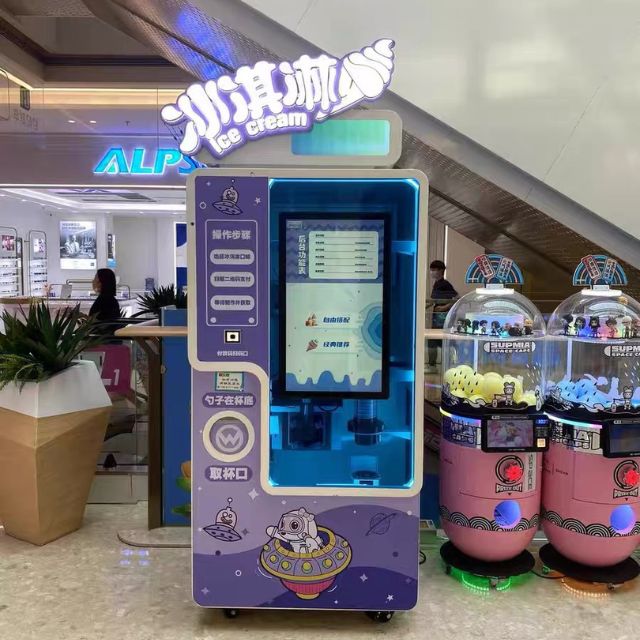 Mrożony automatyczny automat z lodami