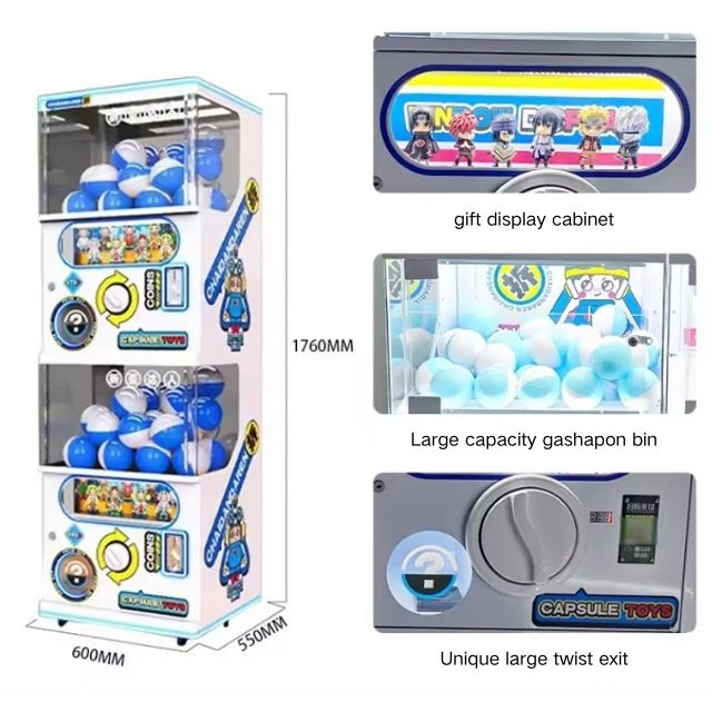 Atrakcyjna zabawa prezentowa mini gashapon maszyna
