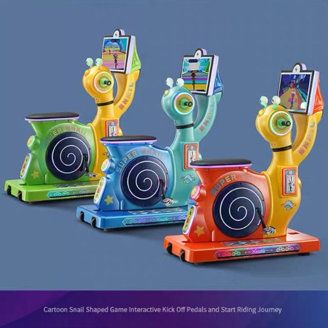 Arcade Fun Children Snail Rider Rower Bike Ride Machine