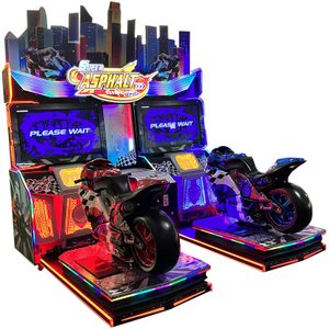 Moneta obsługiwana przez monetę motocykla wyścigowa Arcade Machine