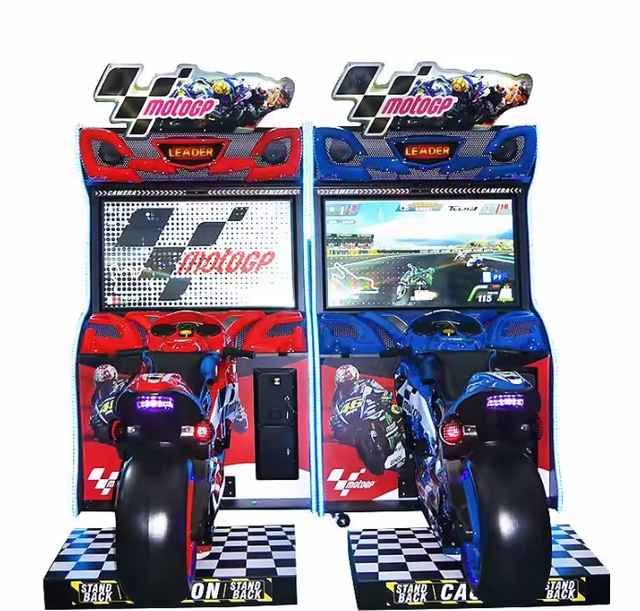 Motorbike Monety obsługiwane rozrywki Moto Simulator Arcade Games Dorośli napędzają motocykl samochodów wyścigowych maszyn do gry wyścigowej