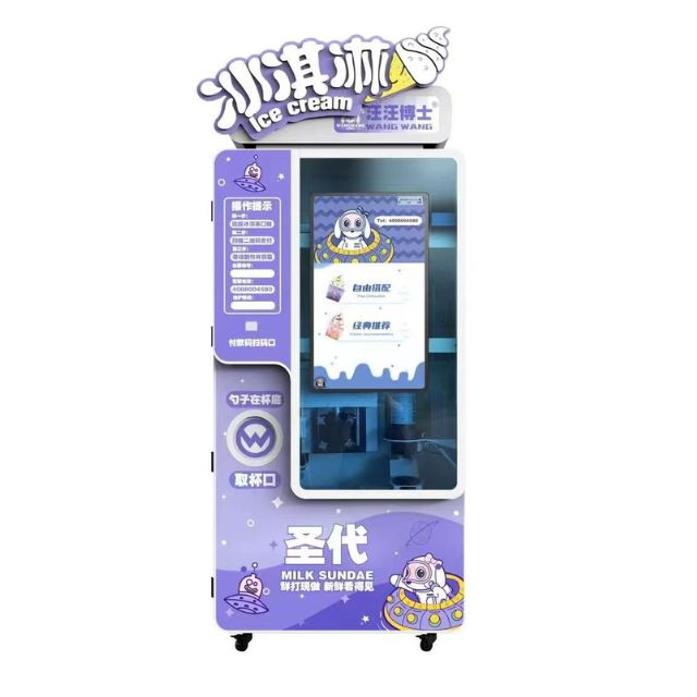 Mrożony automatyczny automat z lodami