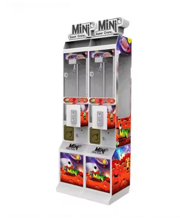 Electronic Mini Crane Claw Machine Coin Operated Gift Vending Machine, Custom Arcade Plush Toy Mini Super Claw Crane Machine