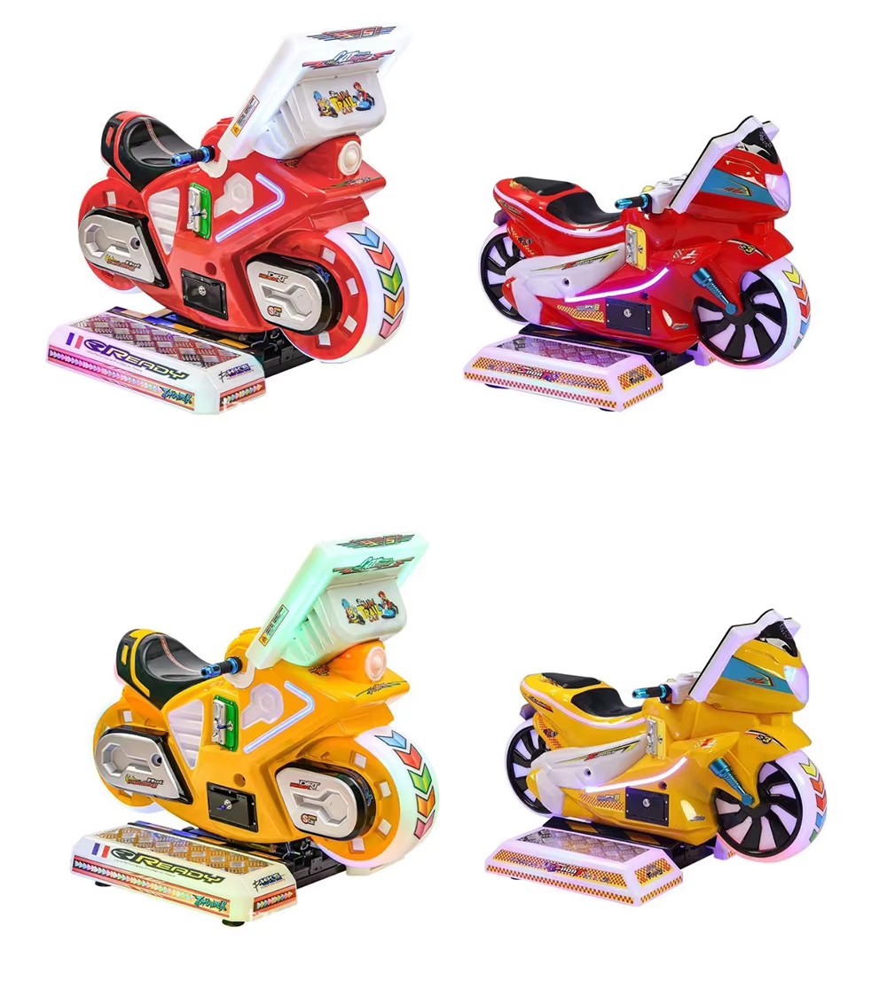 Kids Crazy Driving Vedio Motorcycle Arcade Game Machine